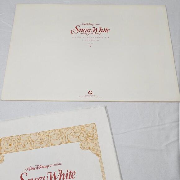 Vintage Snow White and the Seven Dwarfs - 1994 Lithograph Print - Walt Disney - Picture 5 of 9